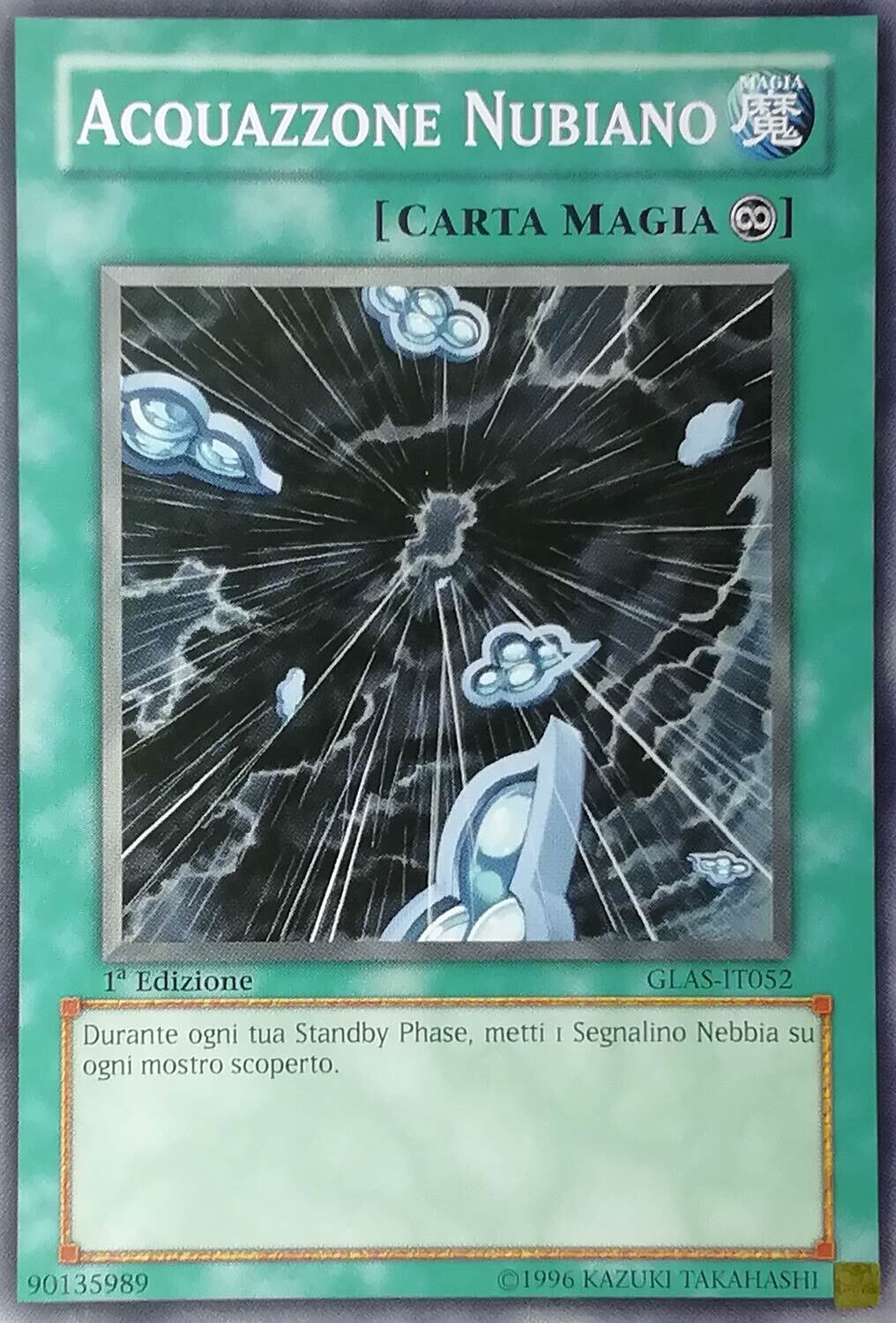Carta YUGIOH-Acquazzone Nubiano-GLAS-IT052-ITA-Good-Common 1.Ed