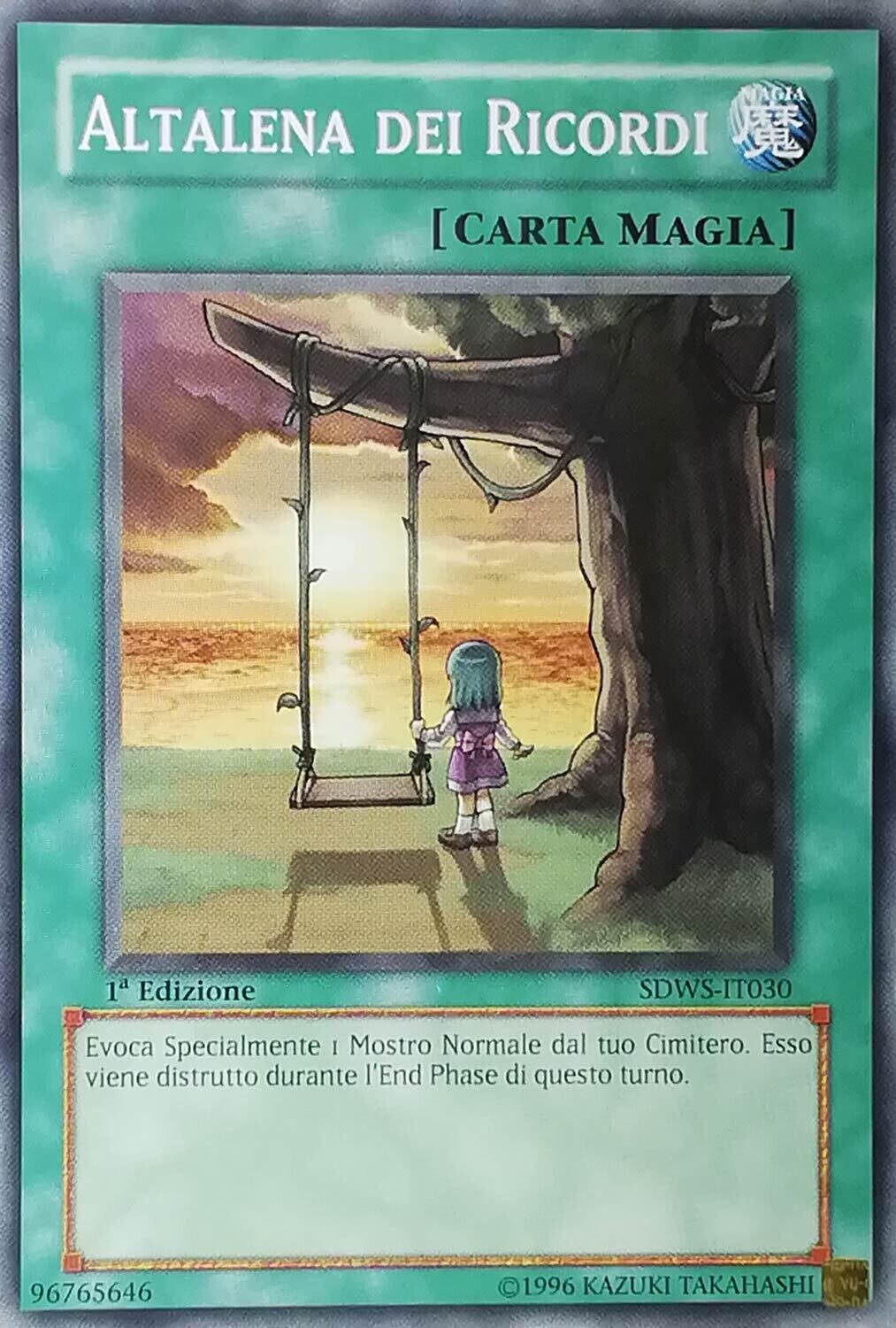 Carta YUGIOH-Altalena dei Ricordi-SDWS-IT030-ITA-Played-Common 1.Ed