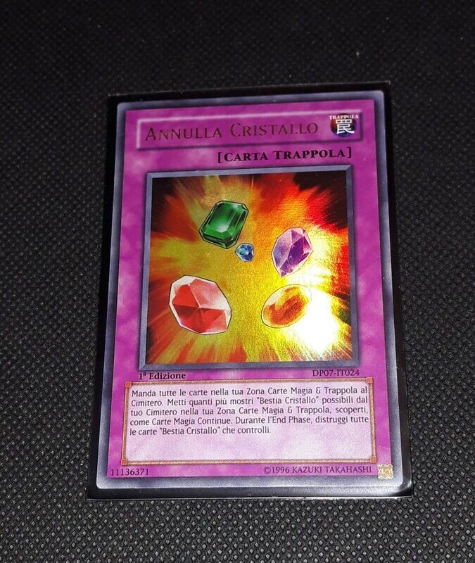 Carta YUGIOH-Annulla Cristallo-DP07-IT024-ITA-LP-Ultra Rare