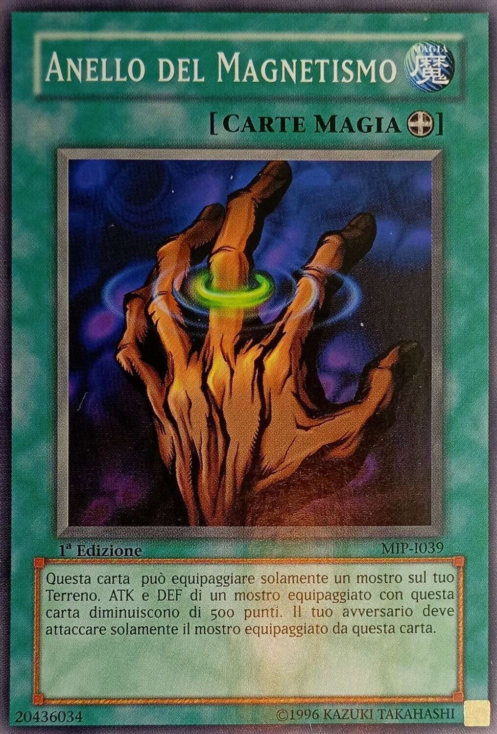 Carta YUGIOH-Anello del Magnetismo-MIP-I039-ITA-LP-Common 1.Ed