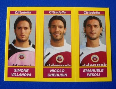 Calciatori 2009-10 - Sticker no. 532 a-b-c Villanova-Cherubin-Pesoli