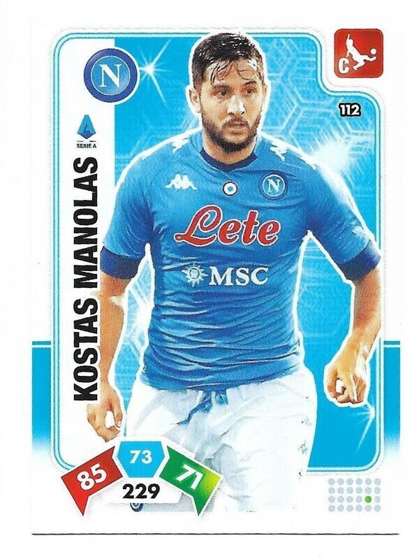 Trading card Adrenalyne 2020-21 - N°112 Kostas Manolas  Napoli
