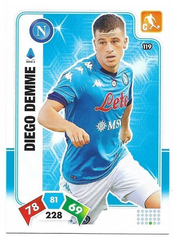 Trading card Adrenalyne 2020-21 - N°119 Diego Demme  Napoli