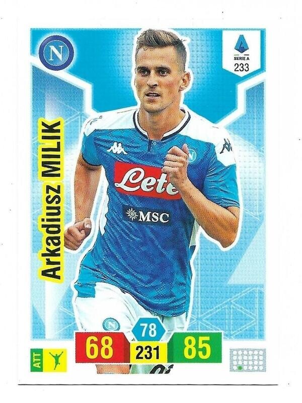 Trading card Adrenalyne 2019-20 - N°233 Arkadiusz Milik  Napoli