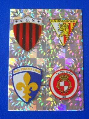 Calciatori 2009-10 - Sticker no. 692 a-b-c-d Nocerina-Poggibonsi-Prato-Pro Vasto