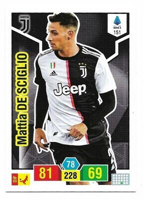 Trading card Adrenalyne 2019-20 - N°151 Mattia De Sciglio Juventus