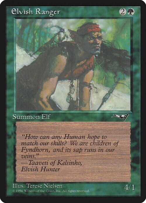 Carta MTG-Ranger degli Elfi (V.1)-Alleanze-ITA-Good-Common