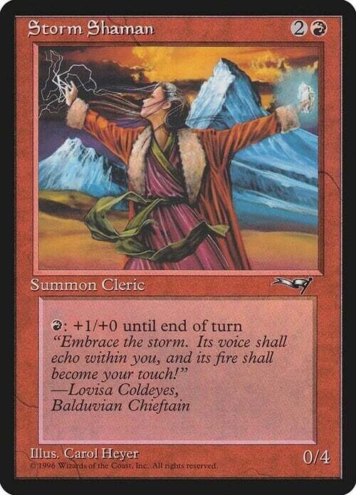 Carta MTG-Sciamano delle Tempeste (V.1)-Alleanze-ITA-EX-Common