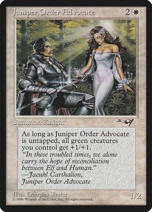 Carta MTG-Seguace dell'Ordine di Juniper-Alleanze-EN-Good-Uncommon