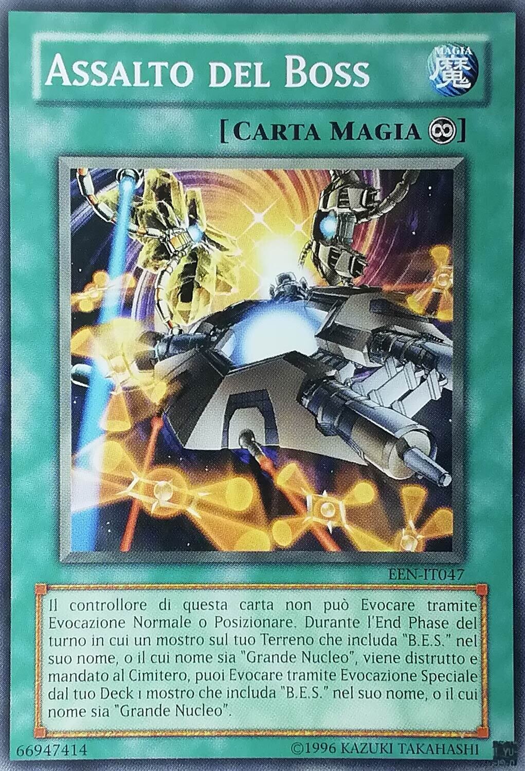 Carta YUGIOH-Assalto del Boss-EEN-IT047-ITA-LP-Common 1.Ed