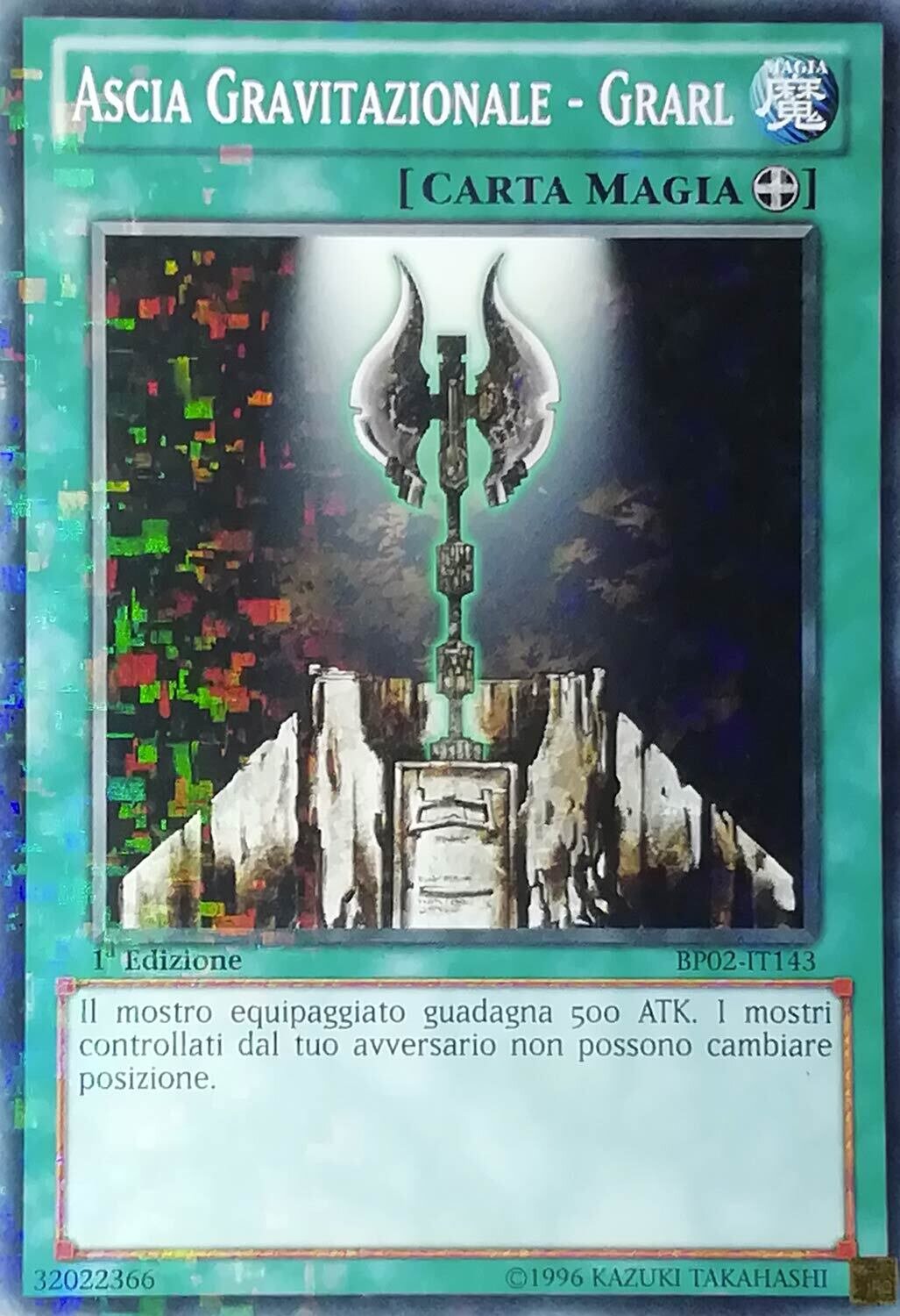 Carta YUGIOH-Ascia Gravitazionale - Grarl-BP02-IT143-ITA-LP-Common 1.Ed