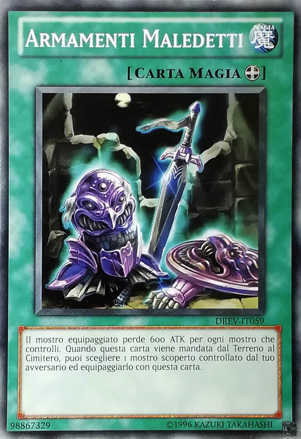 Carta YUGIOH-Armamenti Maledetti-DREV-IT059-ITA-LP-Common 1.Ed