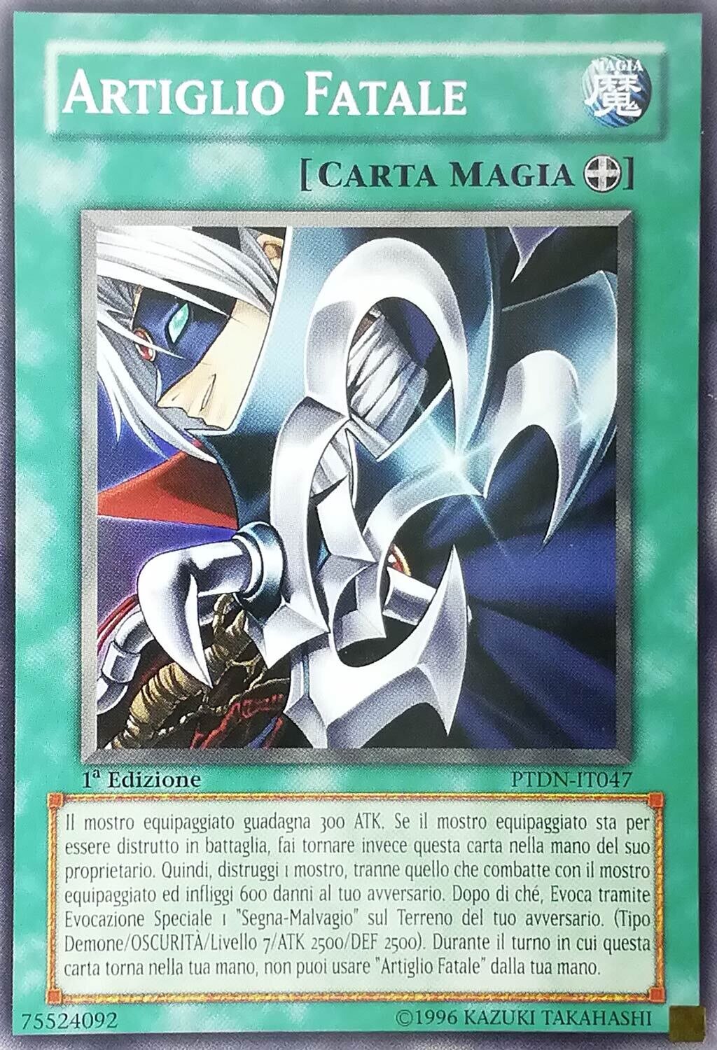 Carta YUGIOH-Artiglio Fatale-PTDN-IT047-ITA-EX-Common