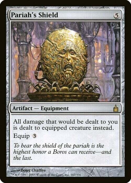 Carta MTG-Scudo del Pariah-Ravnica: Città delle Gilde-ITA-Played-Rare