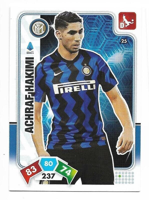 Trading card Adrenalyne 2020-21 - N°25 Achraf Hakimi  Inter
