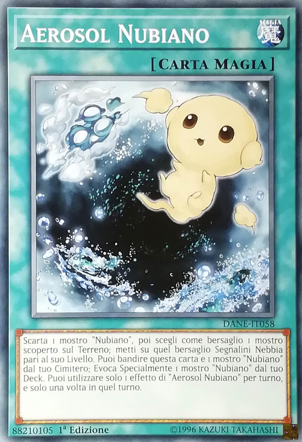 Carta YUGIOH-Aerosol Nubiano-DANE-IT058-ITA-EX-Common 1.Ed