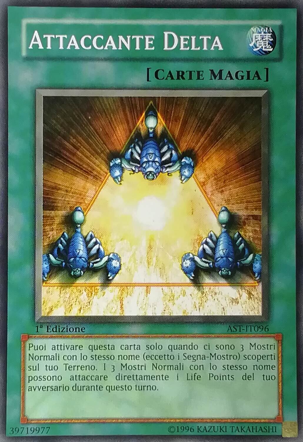 Carta YUGIOH-Attaccante Delta-AST-IT096-ITA-Poor-Common