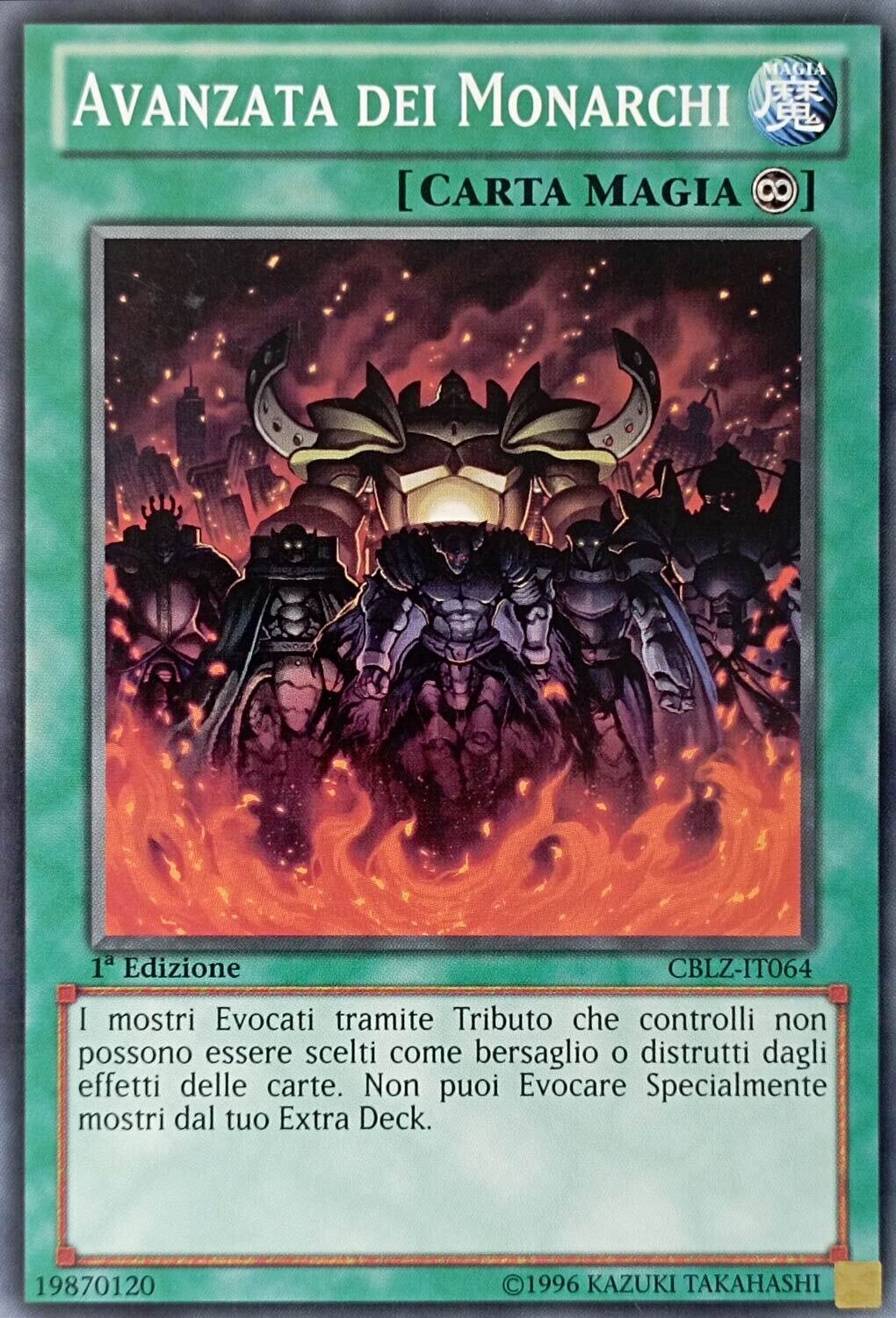 Carta YUGIOH-Avanzata dei Monarchi-CBLZ-IT064-ITA-Good-Common 1.Ed