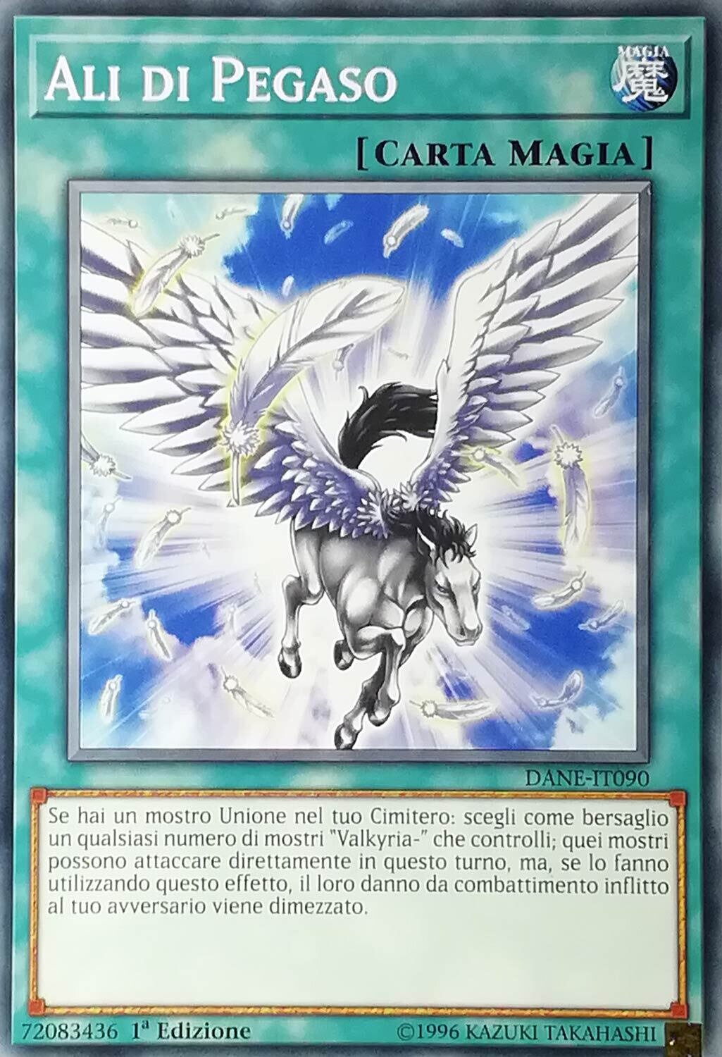 Carta YUGIOH-Ali di Pegaso-DANE-IT090-ITA-NM-Common 1.Ed