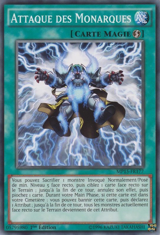 Carta YUGIOH-Attaque des Monarques-MP15-FR177-FRA-EX-Common 1.Ed
