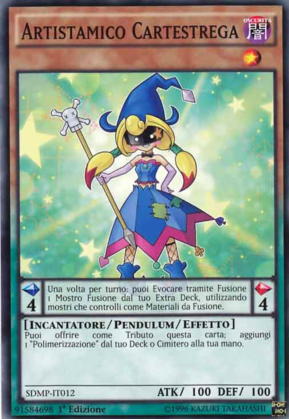 Carta YUGIOH-Artistamico Cartestrega-SDMP-IT012-ITA-EX-Common 1.Ed