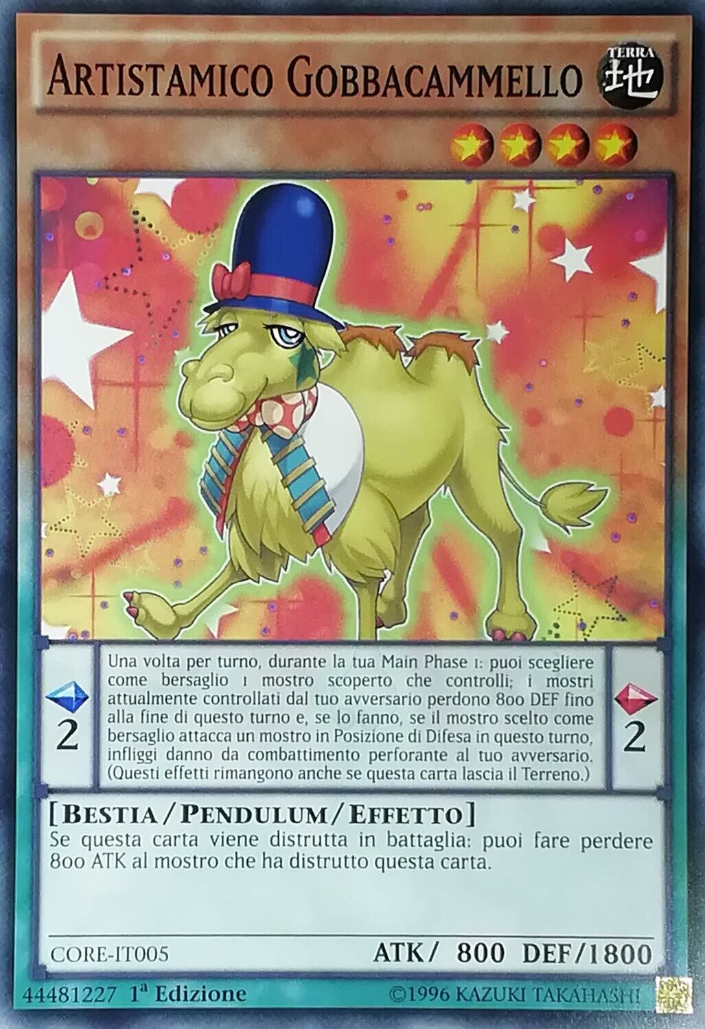 Carta YUGIOH-Artistamico Gobbacammello-MP16-IT051-ITA-EX-Common 1.Ed