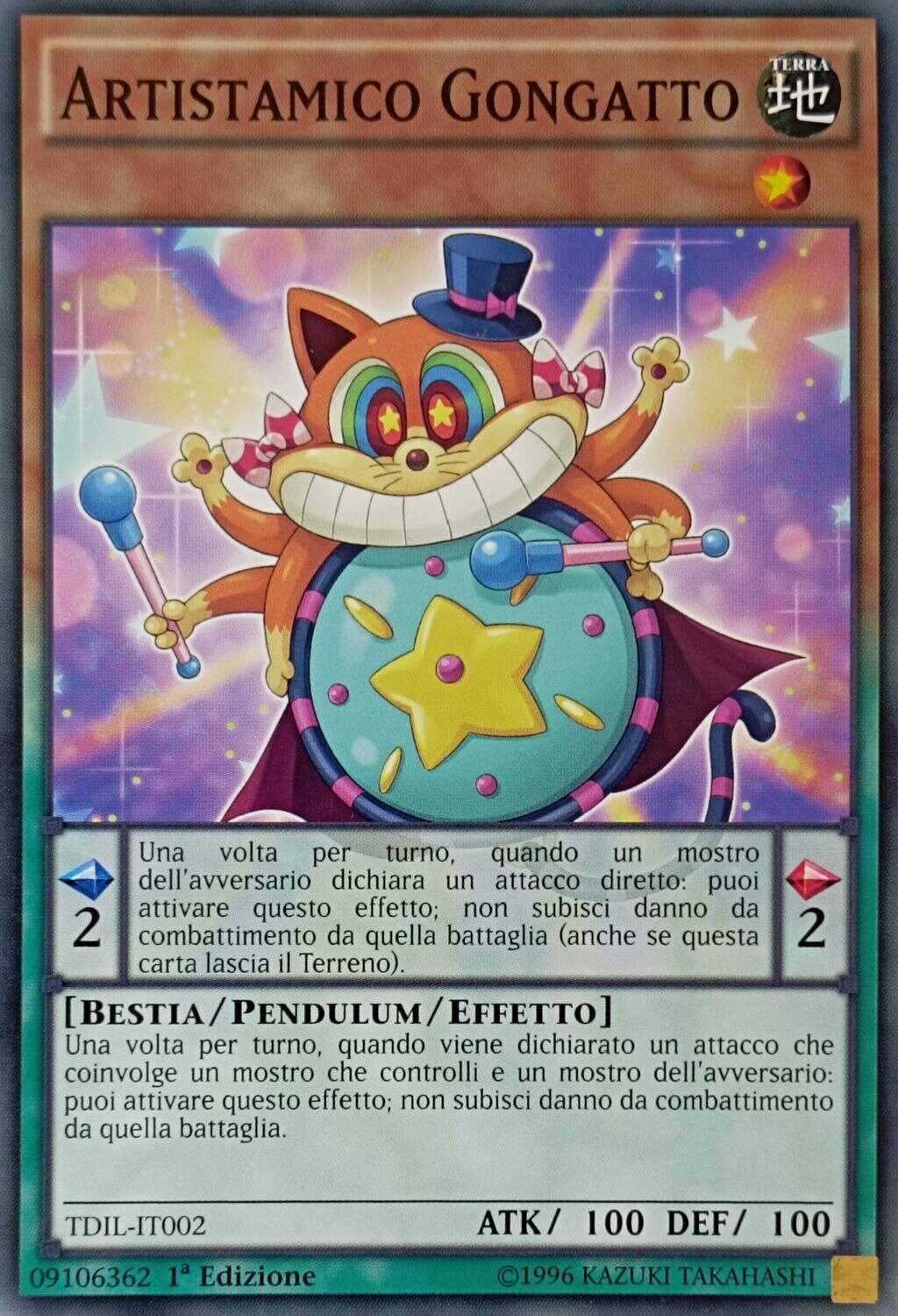 Carta YUGIOH-Artistamico Gongatto-TDIL-IT002-ITA-EX-Common 1.Ed