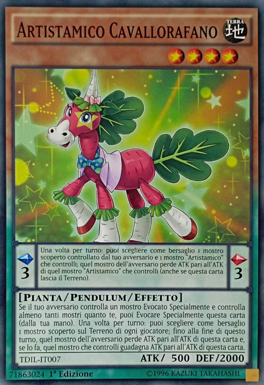 Carta YUGIOH-Artistamico Cavallorafano-TDIL-IT007-ITA-EX-Common 1.Ed