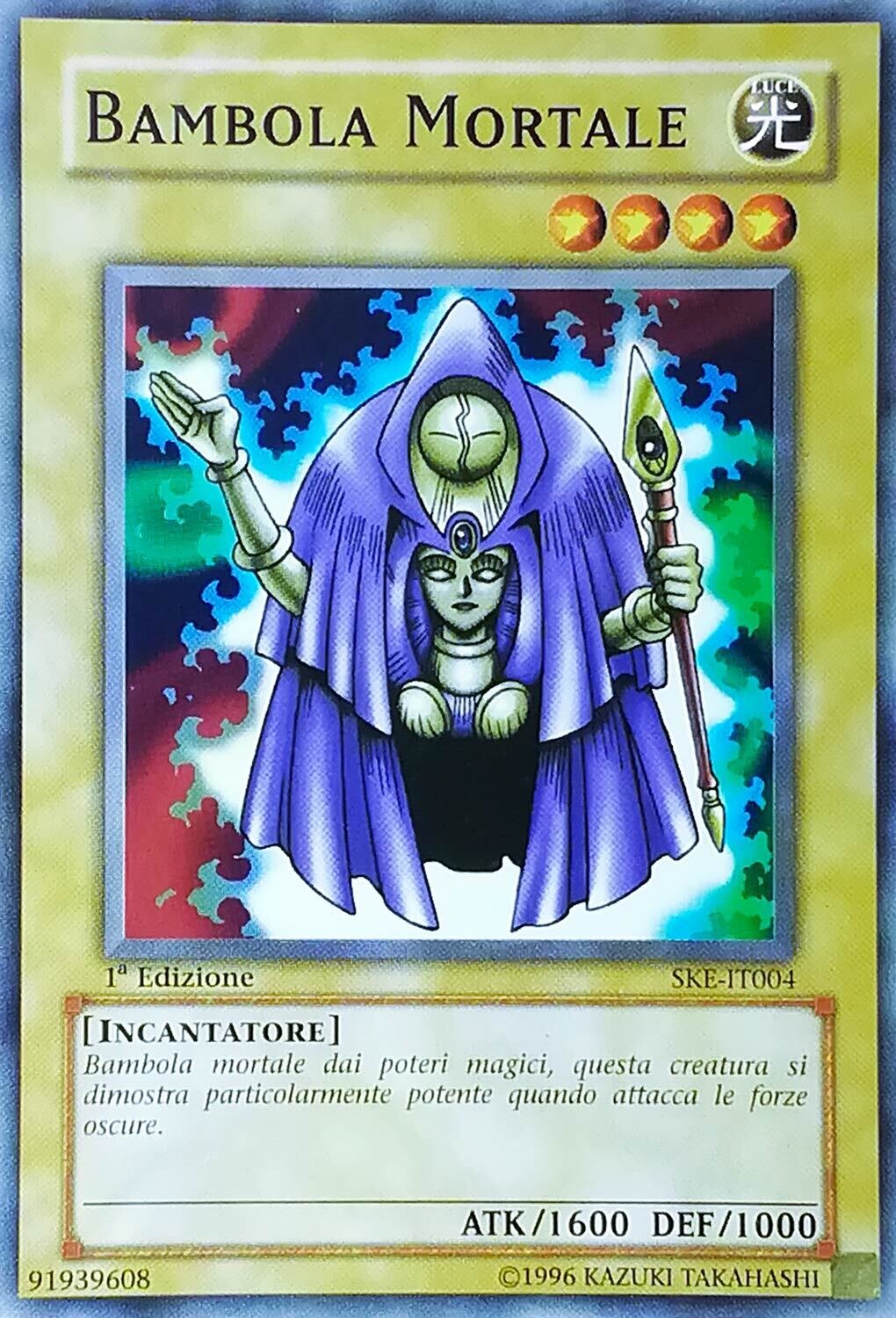 Carta YUGIOH-Bambola Mortale-SKE-IT004-ITA-EX-Common 1.Ed