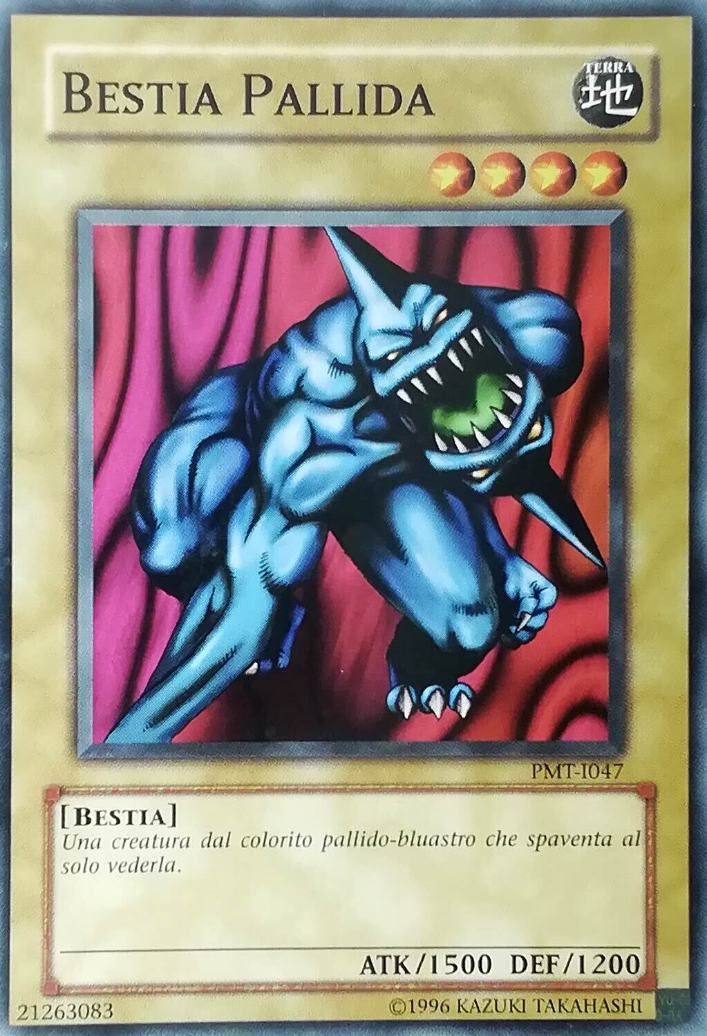 Carta YUGIOH-Bestia Pallida-PMT-I047-ITA-Good-Common