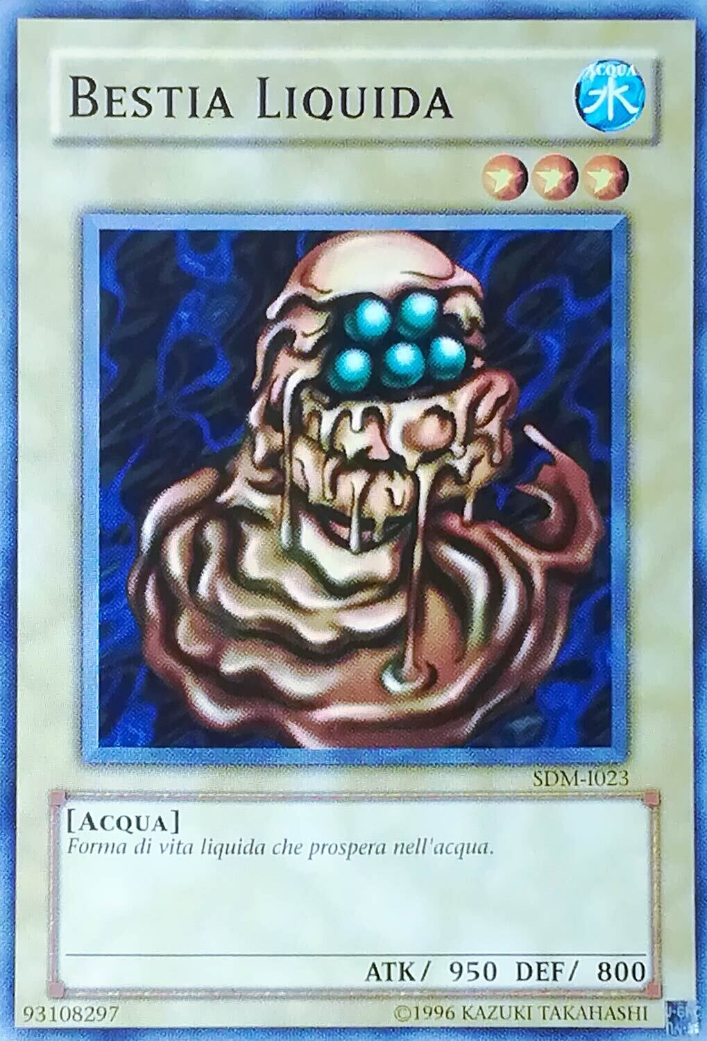 Carta YUGIOH-Bestia Liquida-SDM-I023-ITA-Good-Common 1.Ed