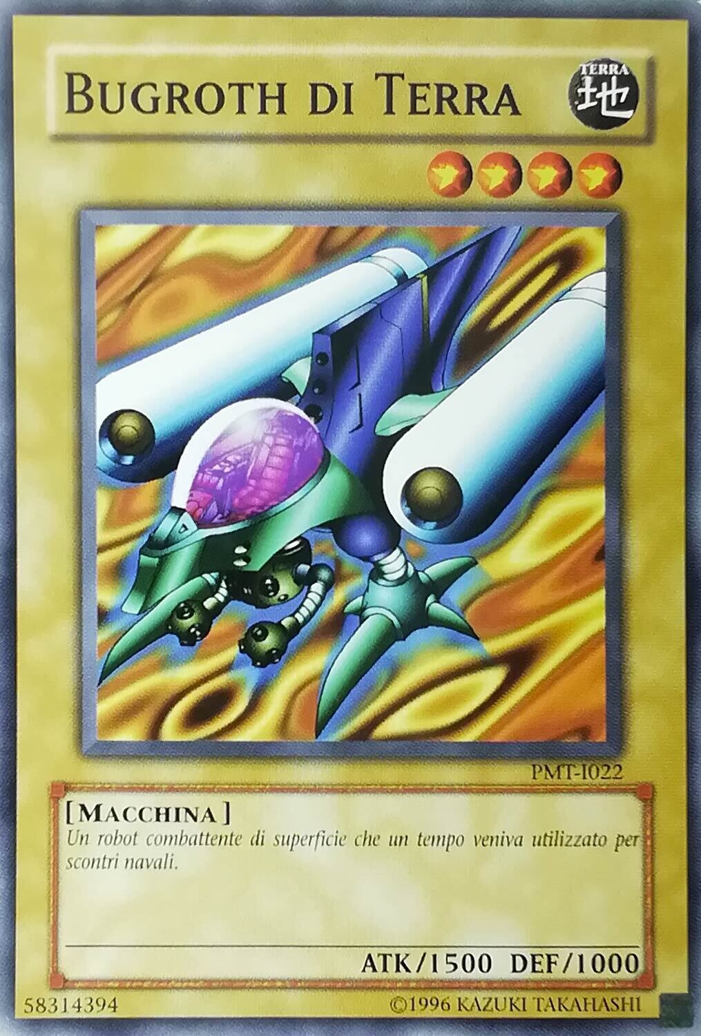 Carta YUGIOH-Bugroth di Terra-PMT-I022-ITA-EX-Common