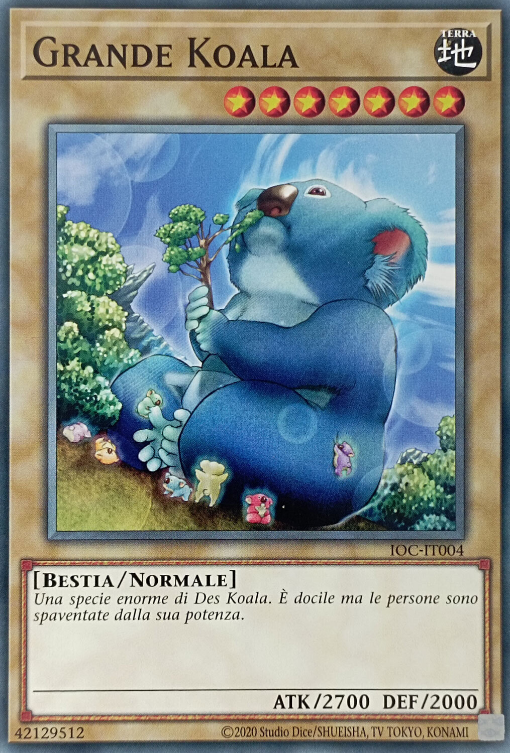 Carta YUGIOH-Big Koala-IOC-004-EN-Good-Common