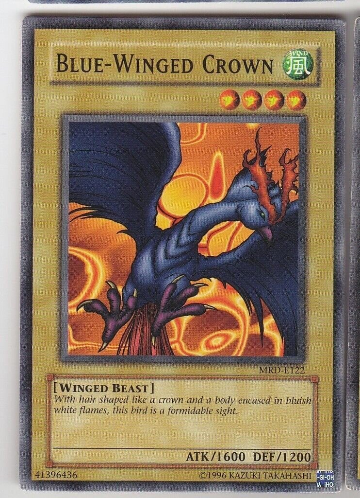 Carta YUGIOH-Blue-Winged Crown-MRD-E122-EN-LP-Common 1.Ed