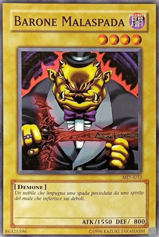 Carta YUGIOH-Barone Malaspada-MIY-I033-ITA-Poor-Common