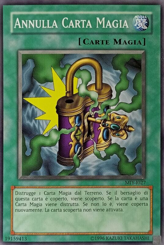 Carta YUGIOH-Annulla Carta Magia-MIY-I027-ITA-Poor-Common
