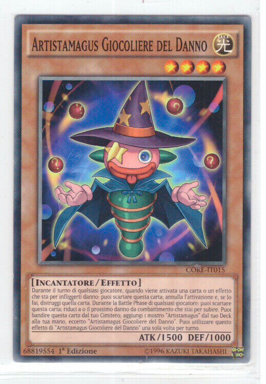 Carta YUGIOH-Artistamagus Trucco Del Cappello-CORE-IT015-ITA-EX-Common 1.Ed
