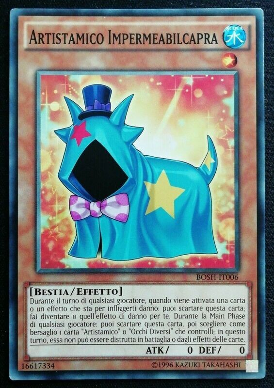 Carta YUGIOH-Artistamico Impermeabilcapra-CORE-IT006-ITA-EX-Common 1.Ed