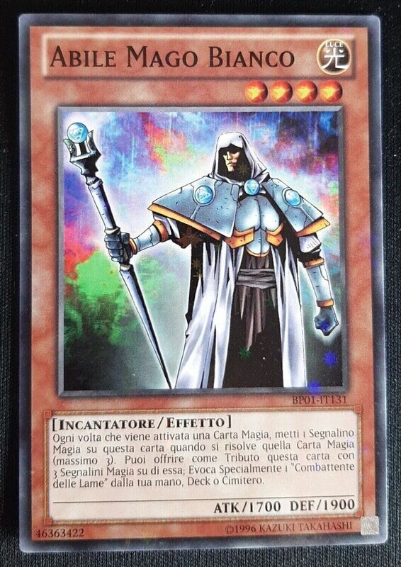 Carta YUGIOH-Abile Mago Bianco-BP01-IT131-ITA-Poor-Common