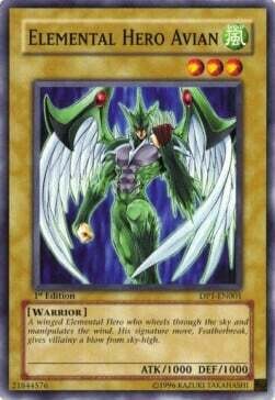 Carta YUGIOH-Avian EROE Elementale-Duelist Pack: Jaden Yuki-ITA-EX-Common