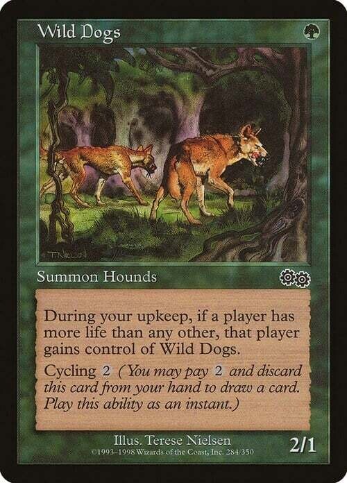Carta MTG-Cani Selvatici-Saga di Urza-EN-EX-Uncommon