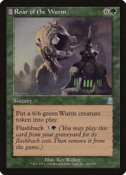 Carta MTG-Ruggito del Wurm-Odissea-EN-EX-Uncommon