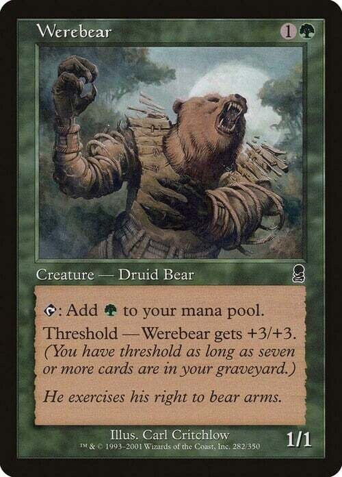 Carta MTG-Orso Mannaro-Odissea-ITA-Good-Common