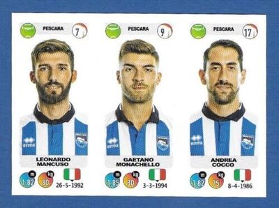 Calciatori 2018-19 - Sticker no. 685 a-b-c Mancuso-Monachello-Cocco