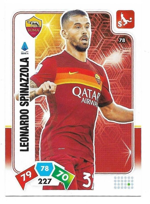 Trading card Adrenalyne 2020-21 - N°78 Leonardo Spinazzola  Roma