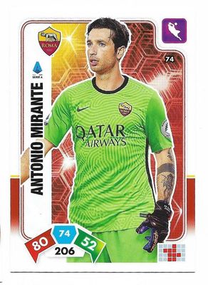 Trading card Adrenalyne 2020-21 - N°74 Antonio Mirante Roma