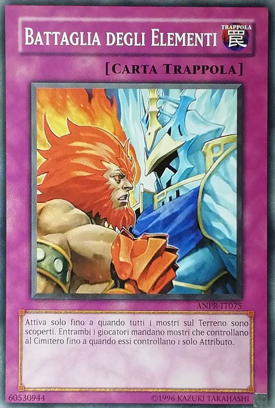 Carta YUGIOH-Battaglia degli Elementi-ANPR-IT075-ITA-Good-Common