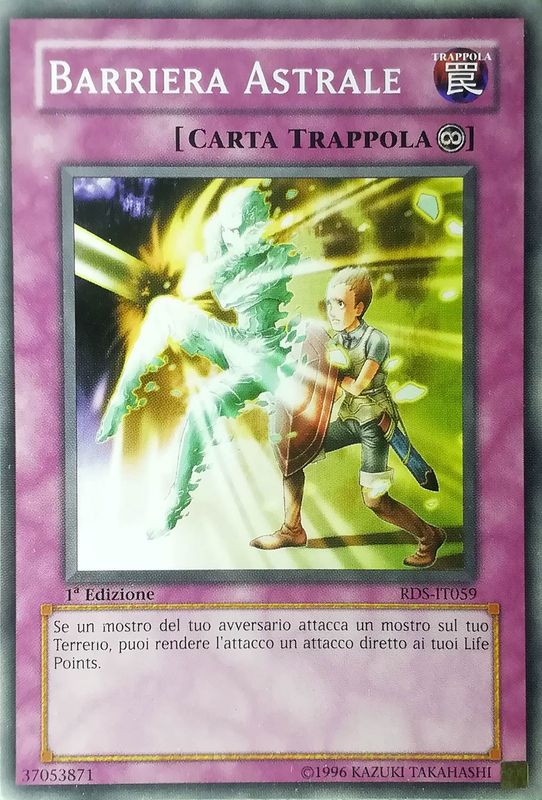 Carta YUGIOH-Barriera Astrale-RDS-IT059-ITA-Good-Common 1.Ed