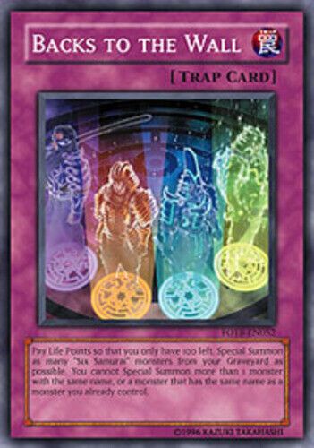 Carta YUGIOH-Backs to the Wall -FOTB-EN052-EN-Good-Common 1.Ed