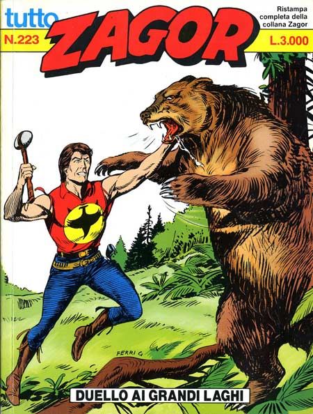 TUTTO ZAGOR # 223-Duello ai grandi laghi-Aug 1997-Ed.Bonelli